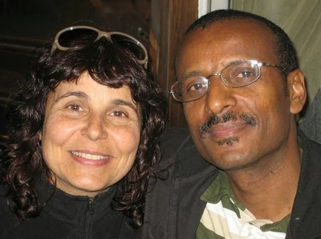 Gastgeber im Restaurant Injera - Claudia und Awraris